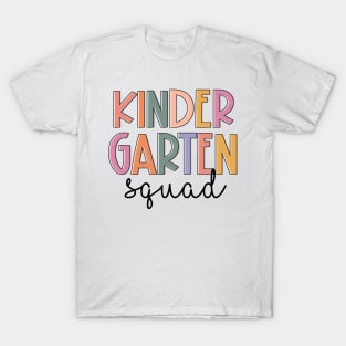 kindergarten Squad Teachers Kids kindergarten Back to School T-Shirt